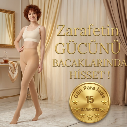 Yırtılmaya Dayanıklı Sıkılaştırıcı Külotlu Çorap